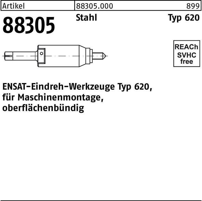 Actual product image Ensat Insertion tool R 88305 type 620 M 20 steel