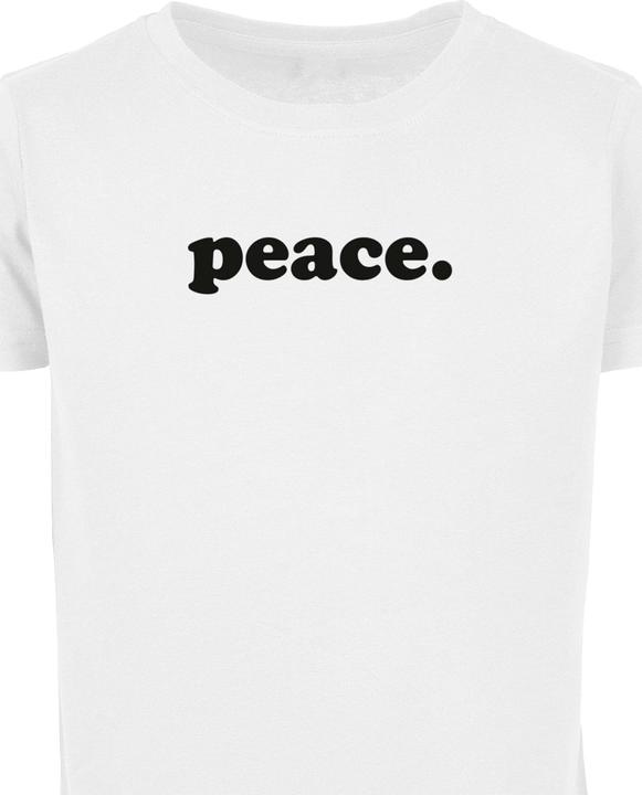 Immagine prodotto Merchcode Ragazze Peace - Maglietta a maniche corte bianca con scritta Peace - 174551 (158, 164)