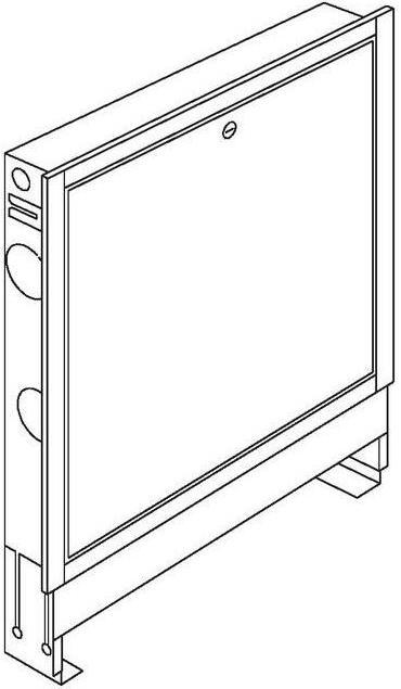 Image du produit Oventrop OV Armoire encastrée acier galvanisé n° 2 700x760-885x115-180mm