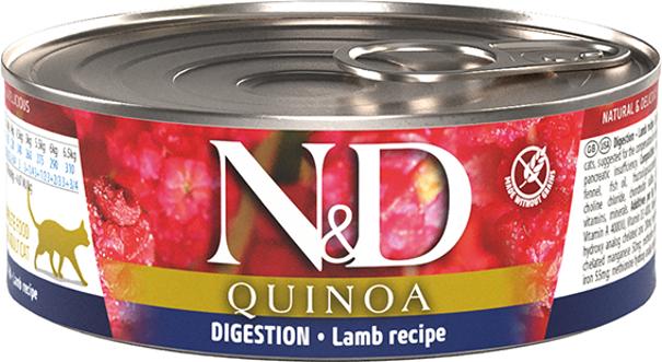 Immagine prodotto Farmina Feline Adult Digestion Agnello, Quinoa, Finocchio e Menta (80g) (Adulto, 24 pz., 80 g)