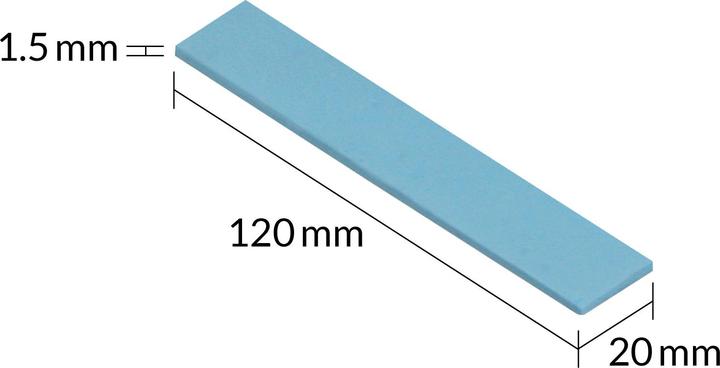 Immagine prodotto Arctic TP-3 (120x20mm, t:1.5mm) Confezione da 4 pezzi (1.50 mm)