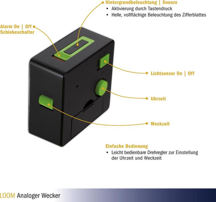 Actual product image TFA Radio projection alarm clock