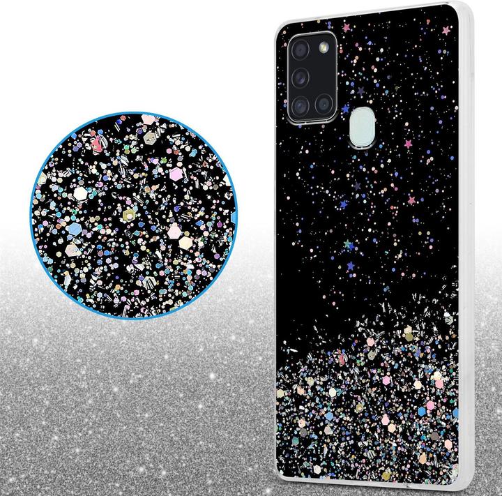 Image du produit Cadorabo Couverture TPU paillettes scintillantes (Samsung Galaxy A21s)