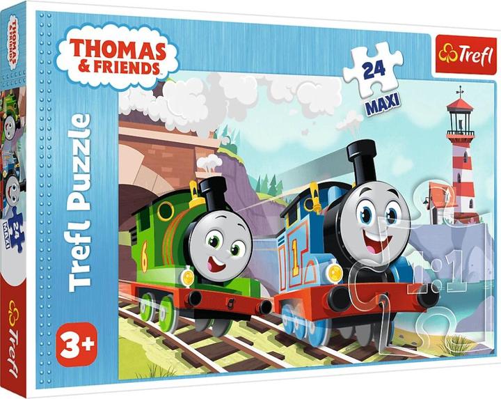 Actual product image Ravensburger Puzzle 24 Maxi Tomek and Percy with Thomas and his friends (24 pieces)