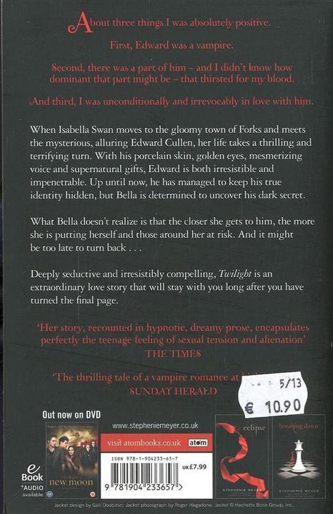 Image du produit Twilight (Anglais, Stephenie Meyer, 2007)