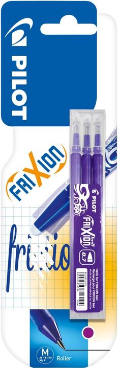 Actual product image Magni Pen 2261008B3 - Replacement refills rollerball pen Frixion Ball, thickness 0.7 mm, violet (Refill unit, Violet, 0.40 mm)