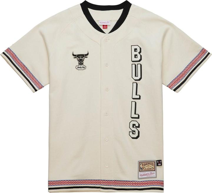 Mitchell & Ness Dune Royal Button Up Chicago Bulls Shirt XL (XL)