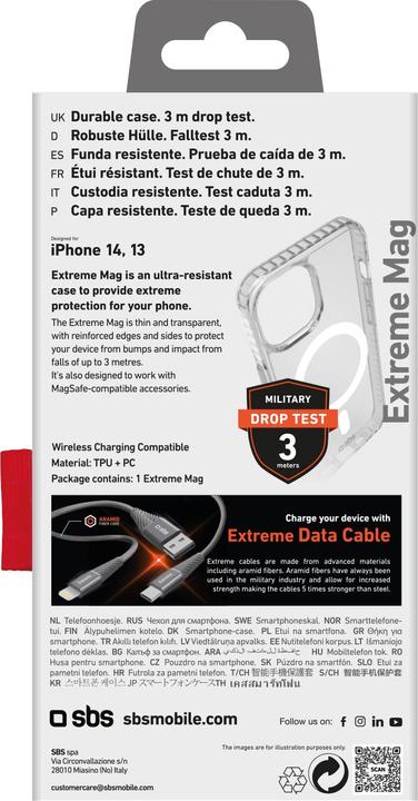 Produktbild SBS Extreme Magsafe für iPhone 13/14 transparent (Apple iPhone 13)