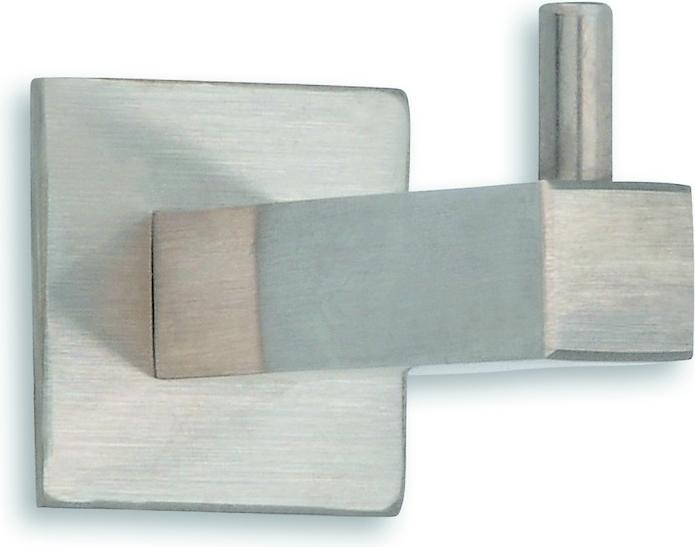 Produktbild Haken eckig Rosette 35mm Edelstahl matt Ausladung 62mm