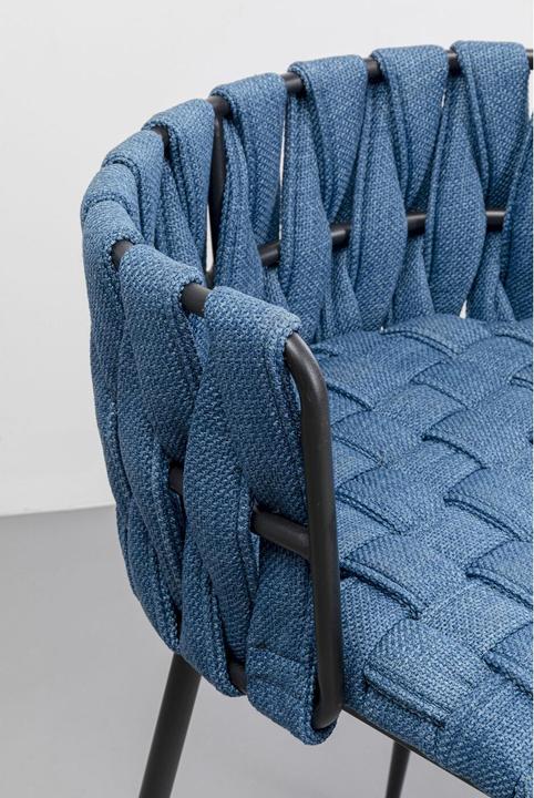 Produktbild Kare Design Barstuhl Saluti Blau 77cm