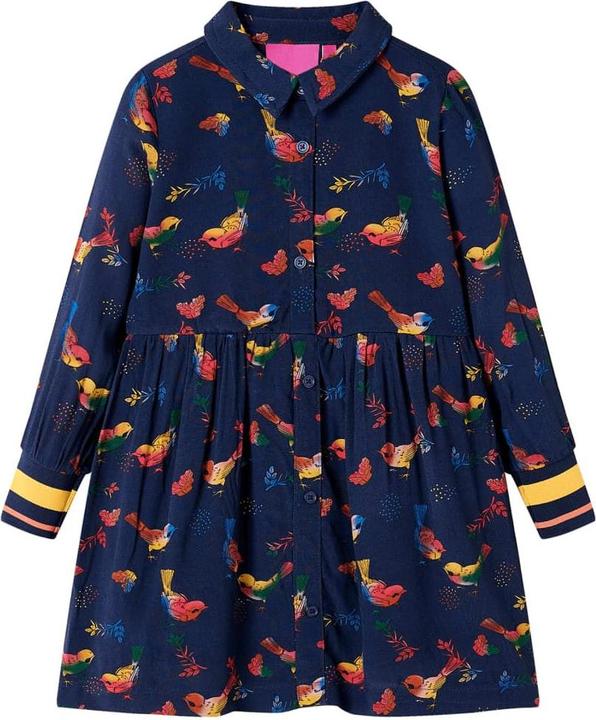 Immagine prodotto VidaXL Abito da bambino con maniche lunghe blu navy (92)
