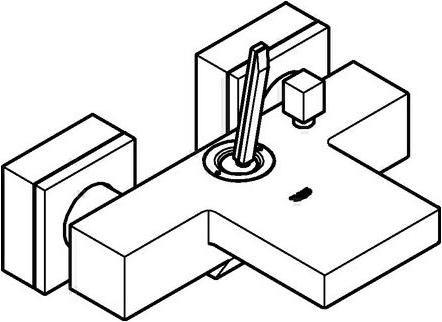 Produktbild Grohe Einh.-Wannenb. EUROCUBE JOY 1/2Zoll, XL Wasserfall chrom