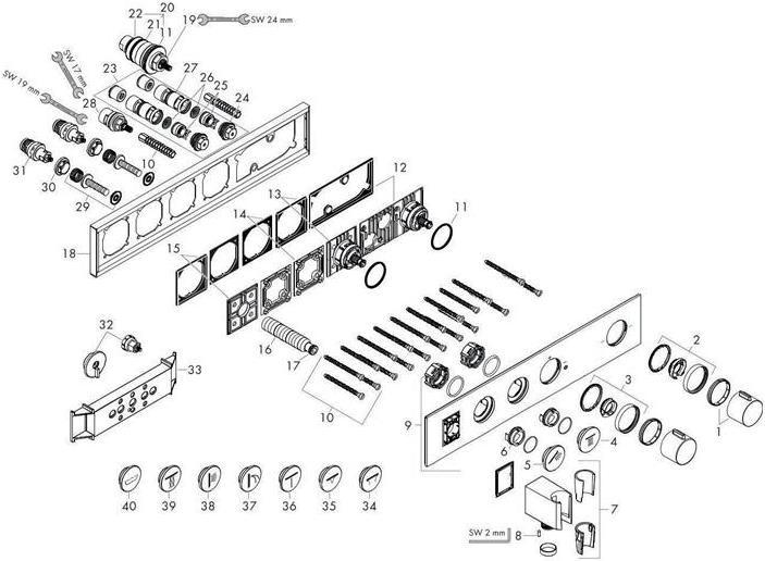 Image du produit Axor Module thermostatique SHOWERSOLUTIONS SELECT 460/90 chromé