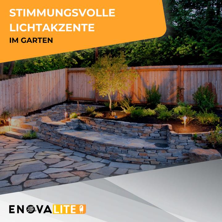 Immagine prodotto Enovalite Solar LED-Gartenstrahler (90 lm, IP65)
