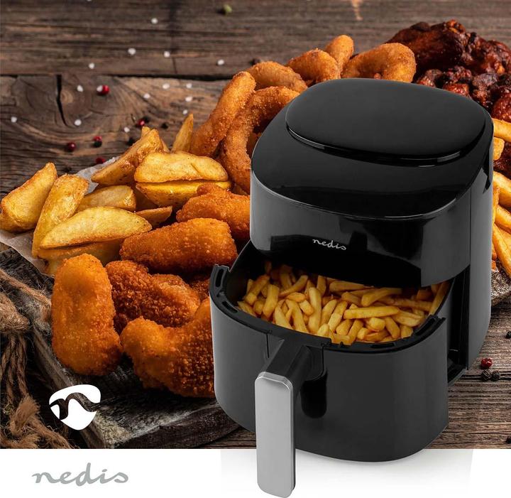 Produktbild Nedis Heissluft Friteuse | 4,2 l | Timer: 240 min | Anzahl voreingestellter Programme: 8 | Digital | (EU-Stecker)