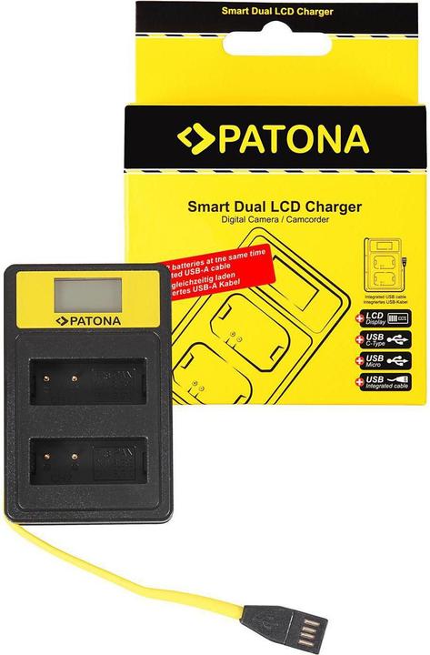 Patona Charger Smart Dual LCD USB Panasonic DMW-BLG10 (Camera battery charger)