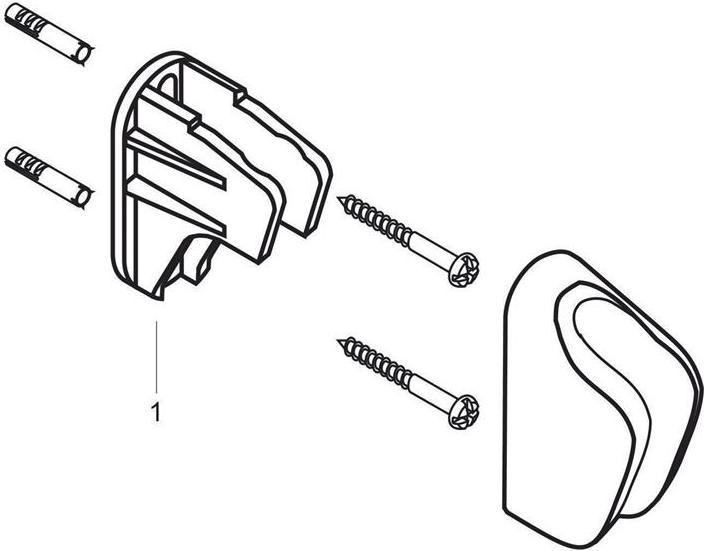 Image du produit hansgrohe Support de pommeau de douche