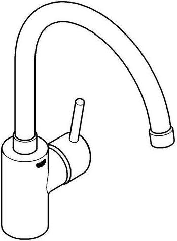 Produktbild Grohe Einhand-Spültischbatterie CONCETTO 1/2Zoll, hoher Auslauf, Niederdruck chro