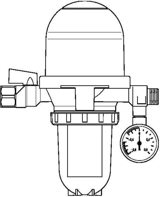 Produktbild Oventrop OV Heizölfilter/Entlüfter Toc-Duo-3 Siku (Sinterkunststoff)