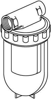Actual product image Oventrop OV Heating oil filter single line Oilpur with Siku insert 50-75 my DN 8, 1/4inch