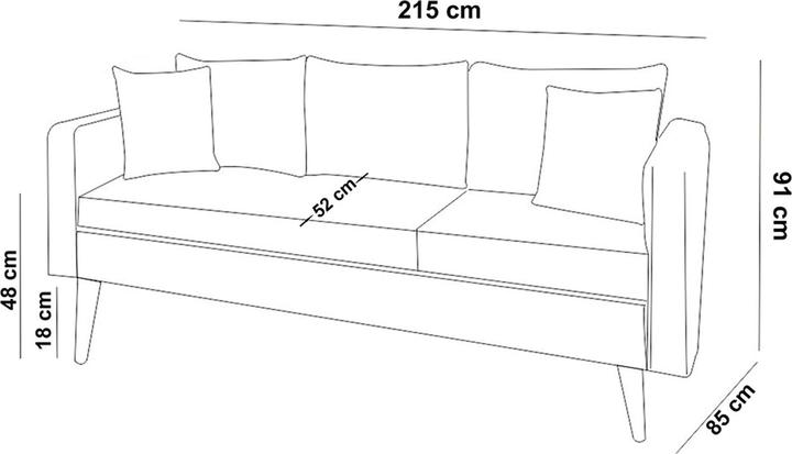 Image du produit Atelier del Sofa Vera (3 places)