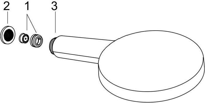 Actual product image hansgrohe HG Handbr RAINDANCE SELECT S 120 3jet DN 15, EcoSmart version white/chrome (3 Beam types, 9 l/min)