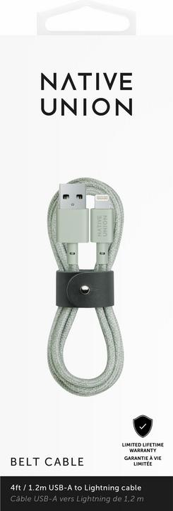 Produktbild Native Union Belt USB-A zu Lightning-Kabel 1.2m Sage (1.20 m)