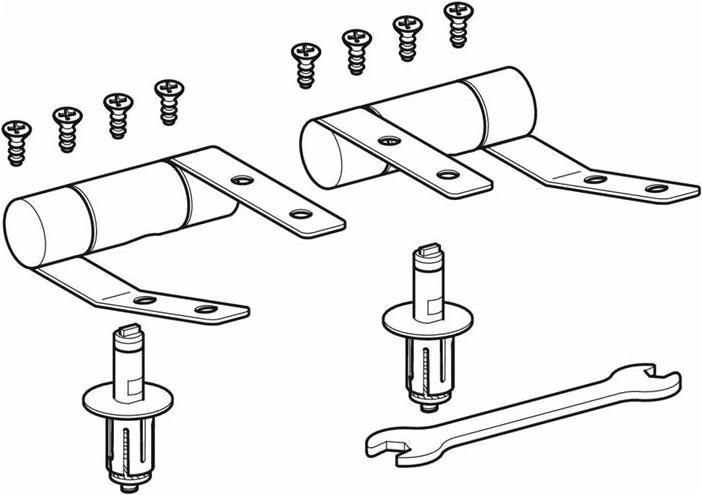 Produktbild Geberit Scharniere passend zu Cassini WC-Sitz 575200