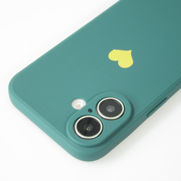 Actual product image PhoneLook Coque Silicone Mat Coeur doré (Apple iPhone 16 Plus)