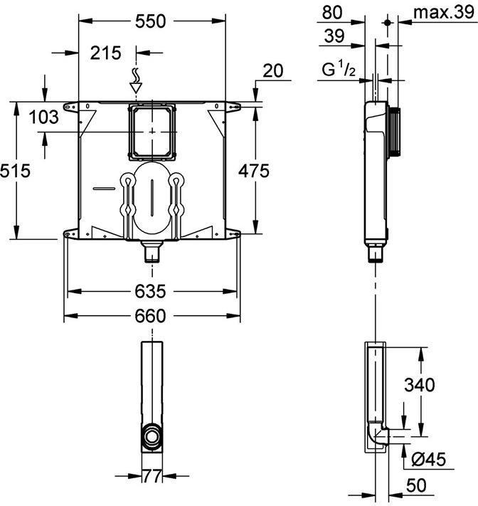 Produktbild Grohe WC-Spülkasten 6-9 l einstellbar