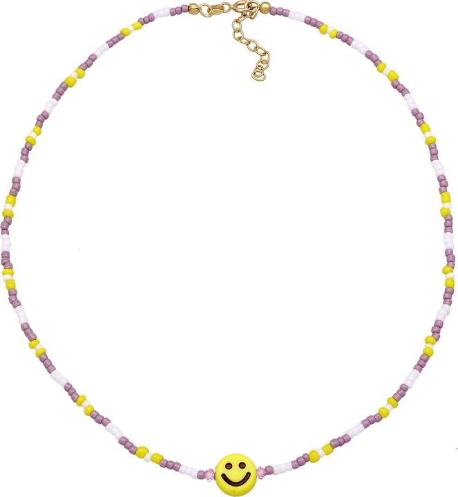 Image du produit Elli Multi-Color, Smiley (Argent 925 sterling plaqué or, Cristal de verre, Verre, Plastique, 36 cm)