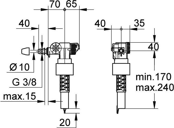 Produktbild Grohe Füllventil 3/8"