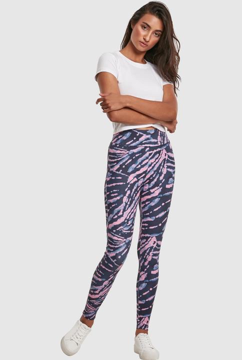 Actual product image Urban Classics Ladies High Waist Tie Dye Leggings (S)