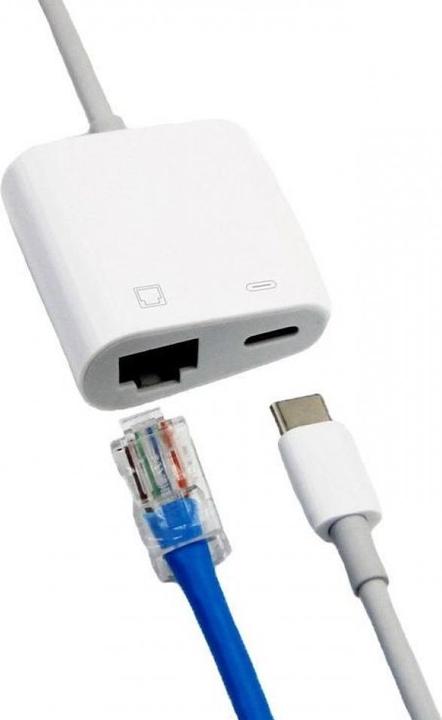 Produktbild PowerGuard Adapter mit Charge-In (RJ45, USB Typ C)
