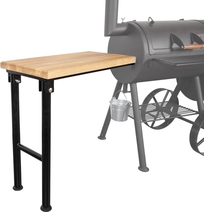 Grillfürst Table d'appoint pour Fumoir BBQ en bois de jatoba