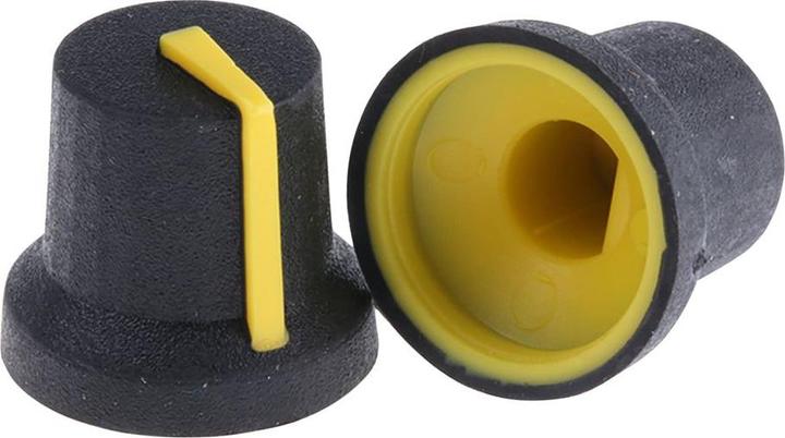 Produktbild Rs Pro Potentiometerknopf, Kunststoff, schwarz, 14.5mm, Packung à 5 Stück