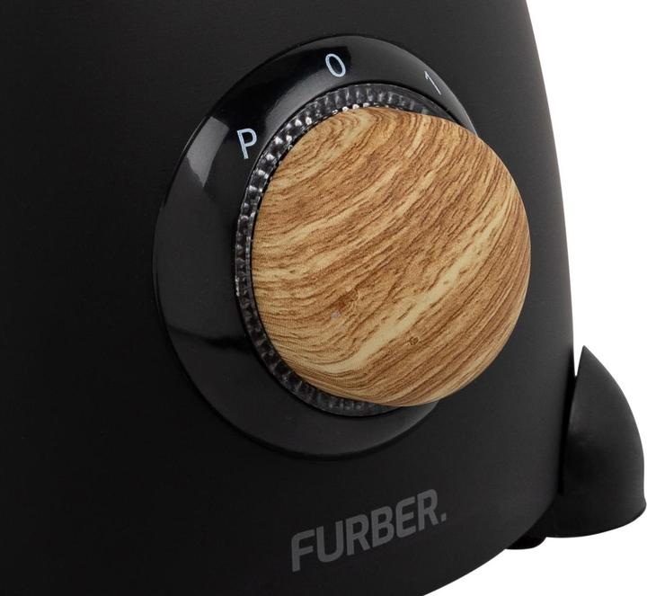 Produktbild Furber Wasserkocher, Standmixer und Toaster Set, Schwarz matt