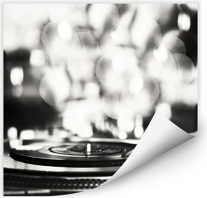 Image du produit Trenddeko Disque vinyle sur platines (70 x 70 cm)