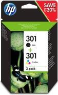 Produktbild HP 301 2-pack (M, BK, C, Y)