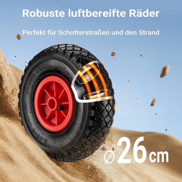 Produktbild Wiltec Angelwagen mit Tasche Angel Trolley bis 50kg Bollerwagen Transportkarre