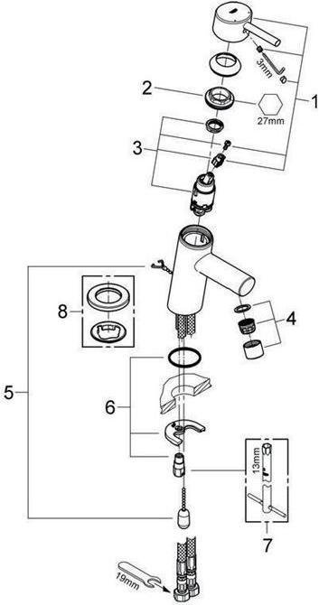 Produktbild Grohe Einhand-WTbatterie CONCETTO DN 15 m SpeedClean 5,8 l Mousseur chrom