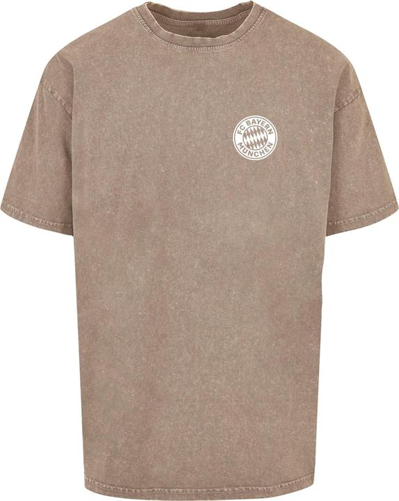 FC Bayern München Logo Acid Washed Heavy Oversize Tee - 117805 (L)