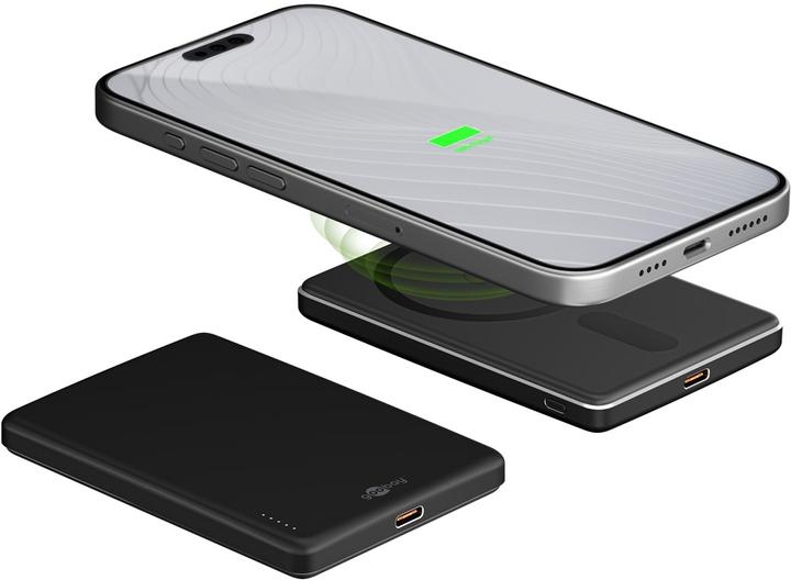 Produktbild Goobay Magnetische Wireless Powerbank 5.000 mAh (5000 mAh, 15 W)