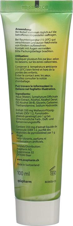 Actual product image Axapharm Comfrey gel (1 x, 100 ml, 123 g)