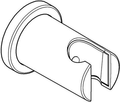 Image du produit Grohe Support de douche RAINSHOWER n verst rosace ronde nickel poli