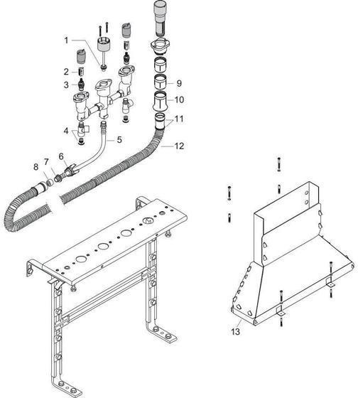 Produktbild Axor Grundkörper DN 15, für 4-Loch Fliesenrandarmatur