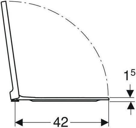 Actual product image Geberit Toilet seat XENO² white with soft-closing mechanism, quick-release