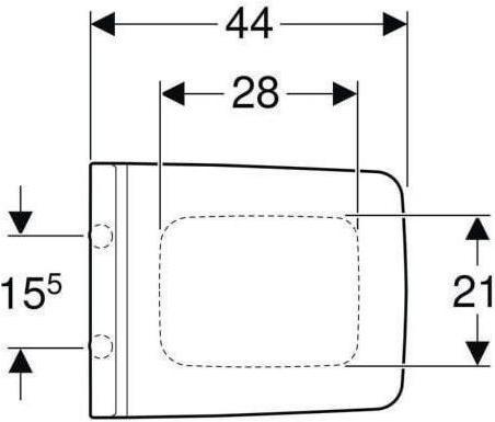 Actual product image Geberit Toilet seat XENO² white with soft-closing mechanism, quick-release