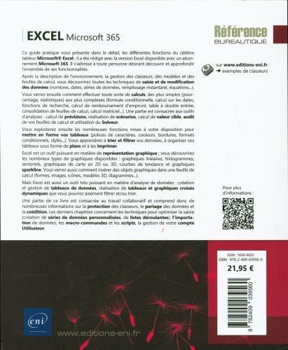 Produktbild Excel Microsoft 365 : maîtrisez toutes les fonctions du logiciel (Französisch, Collectif, 2023)