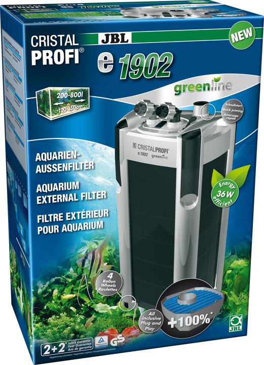 JBL Aquaristik und Terraristik Aussenfilter JBL CristalProfi e1902 greenline (800 l, Aussenfilter)